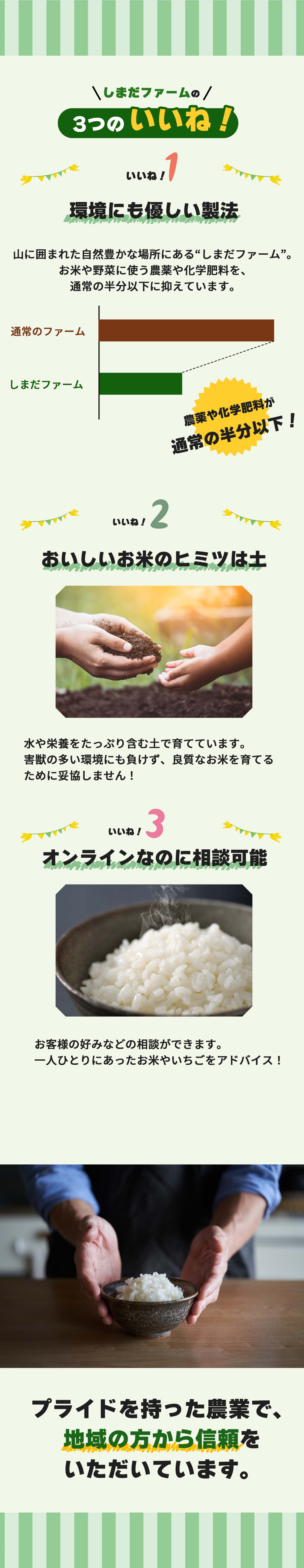 しまだファームの3つのいいね